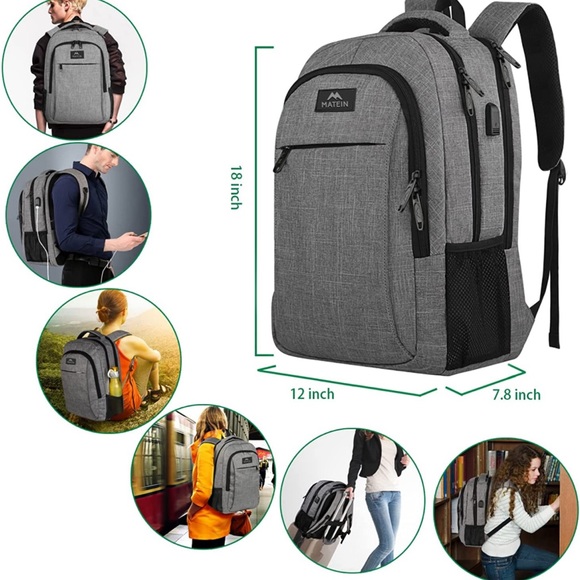 Matein Laptop backpack - Picture 2 of 4